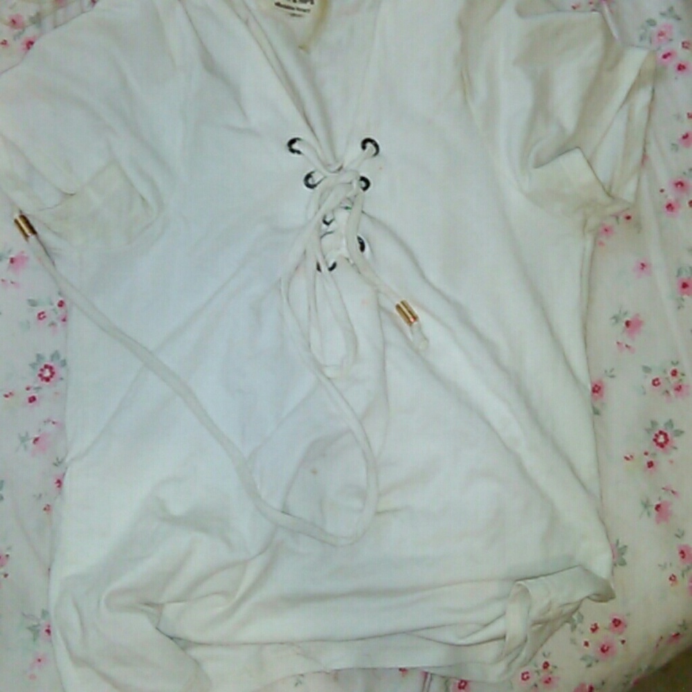Lace up shirt