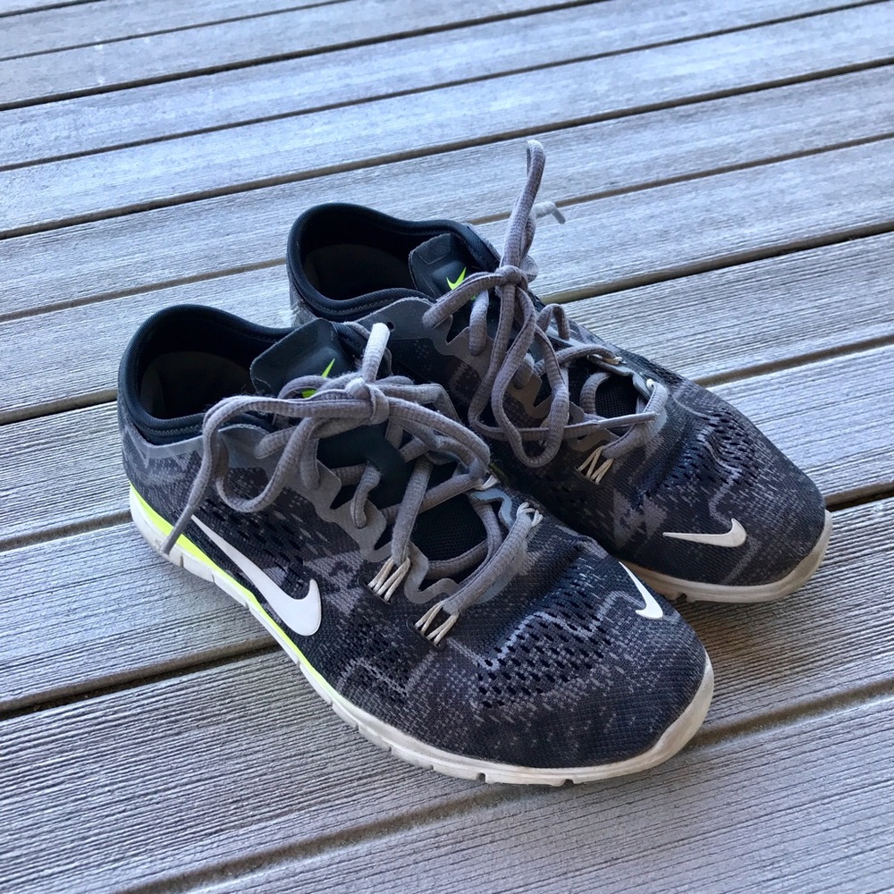 Grey & Neon Nikes