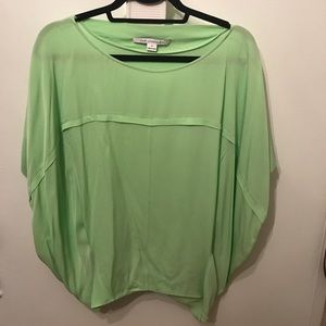 DVF silk over sized top