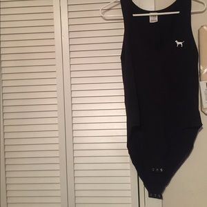 Pink v-neck bodysuit