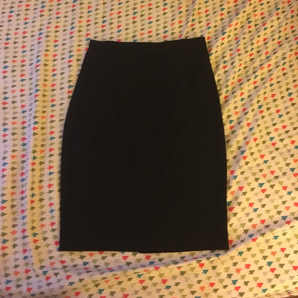 Black pencil skirt