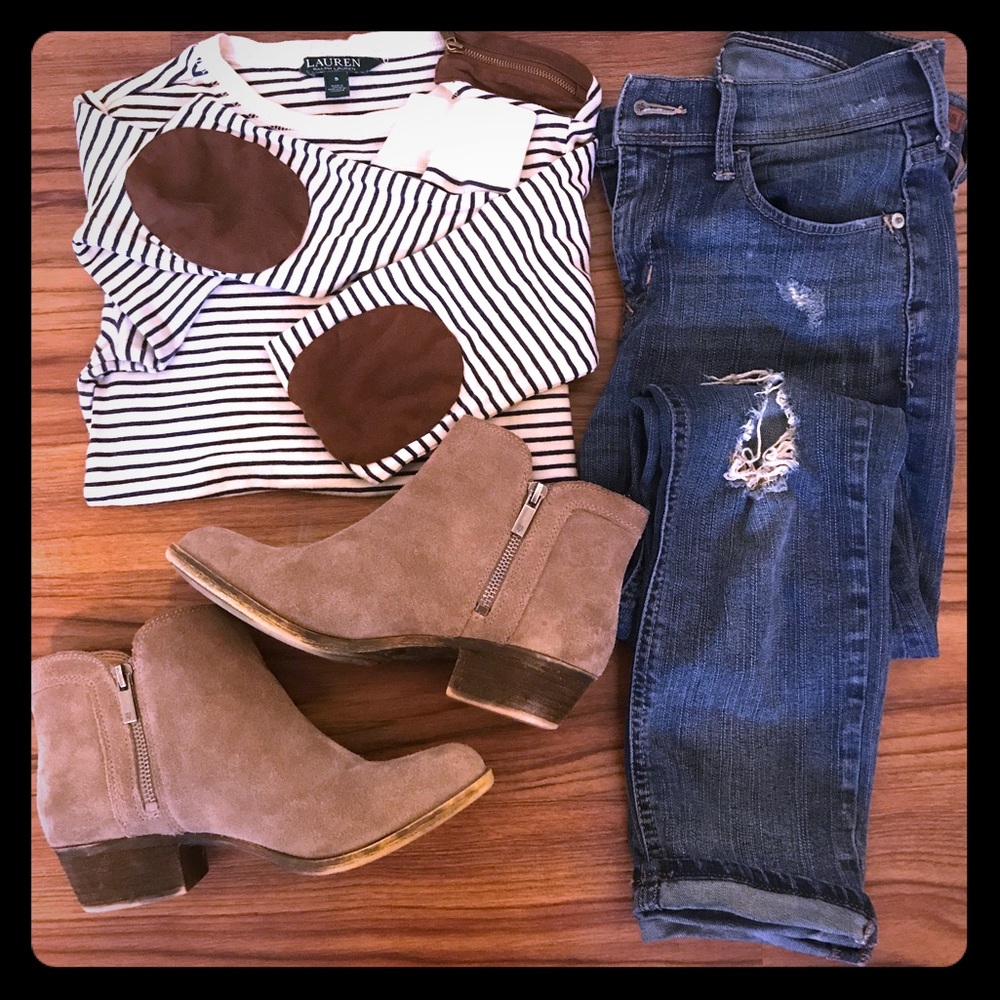 🍀 Lucky Brand suede bootie