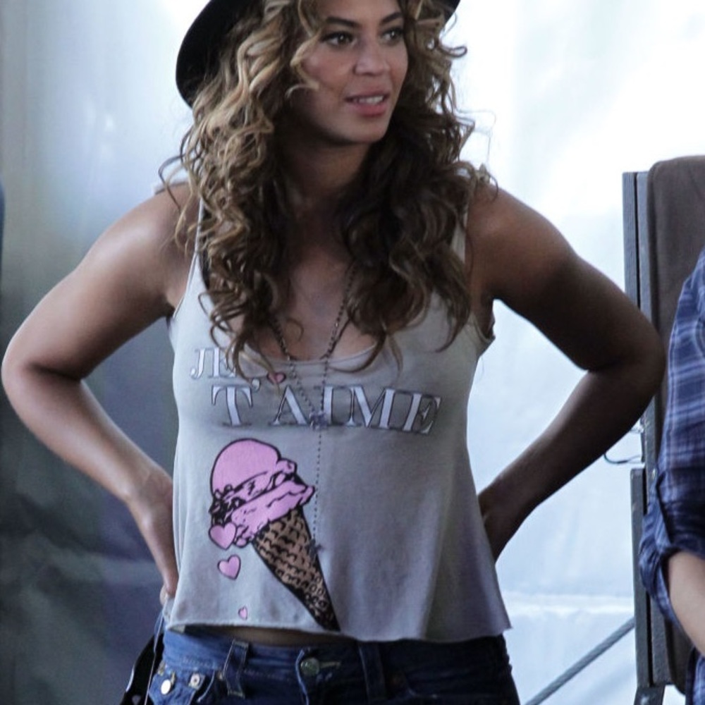 Wildfox Couture tank top as seen on Beyoncé