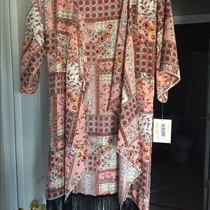 Lularoe Monroe Patchwork Kimono 🔥
