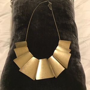 Gold statement necklace
