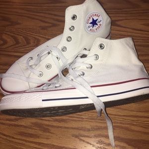 White Converse Chuck Taylors