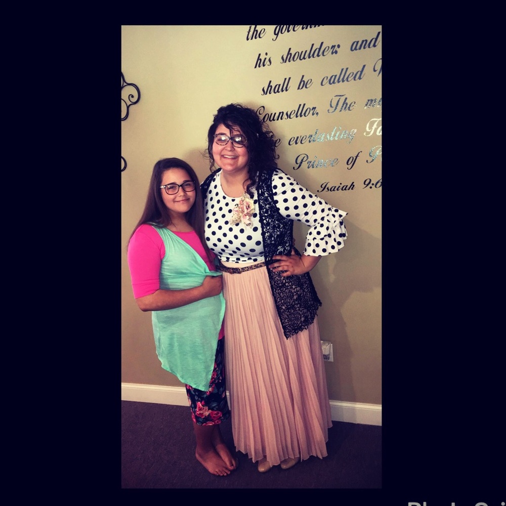 Dainty jewels polka dot top