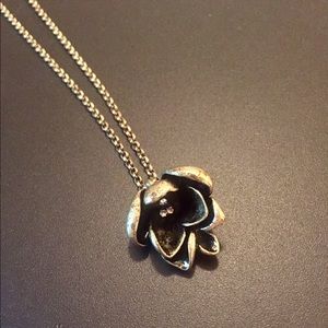 Fossil Gold Flower Necklace