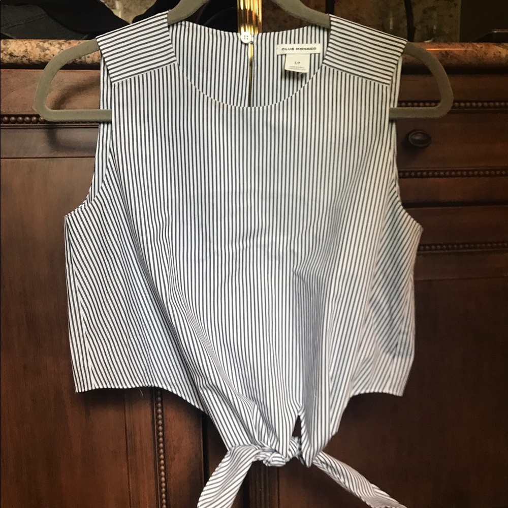 Club Monaco side tie up top