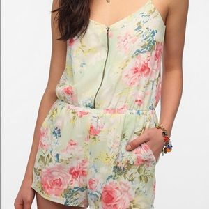Lucca Couture Chiffon Zipper Romper