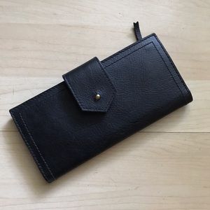 Madewell Post Wallet, Black