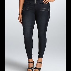 Torrid Multi Zip Jean Leggings