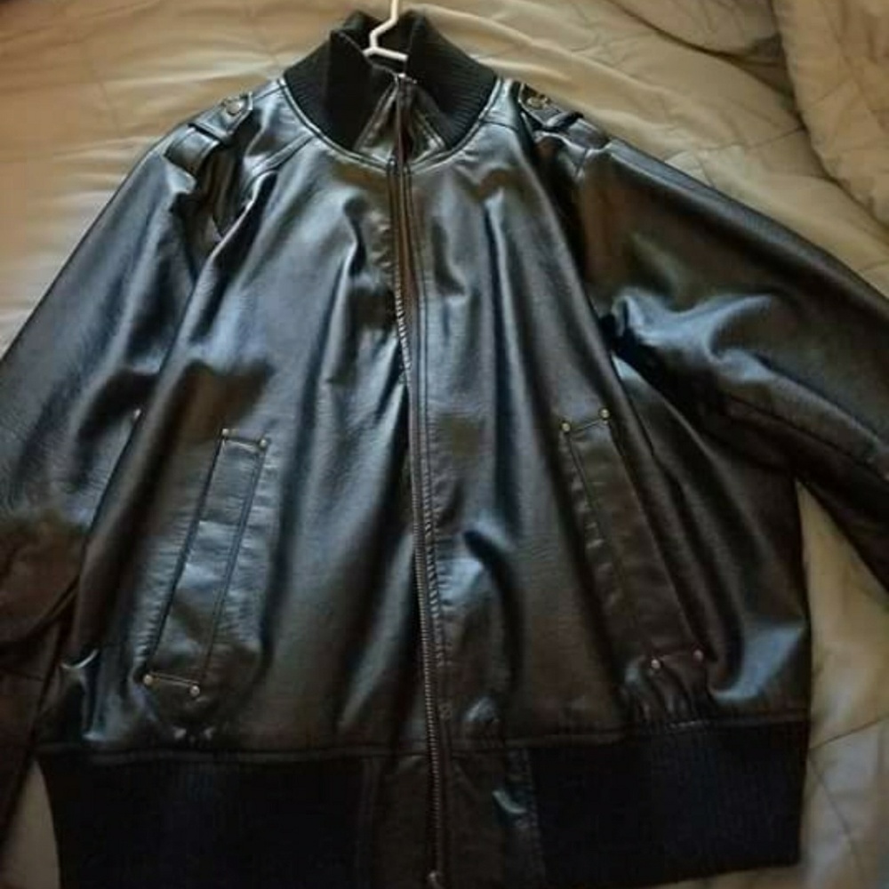 pleather jacket