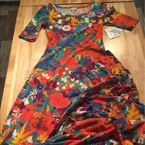 Small LuLaRoe Tropical Floral Ana Maxi Dress