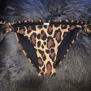Leopard bathing suit bottoms
