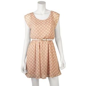 Pink and Polka Dotted Dress - Iz Byer