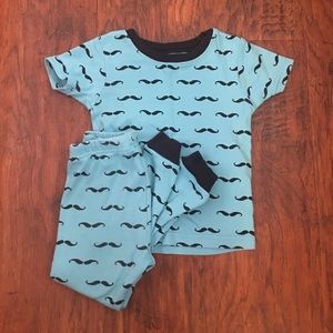 2 pieces Carter's mustache outfit.