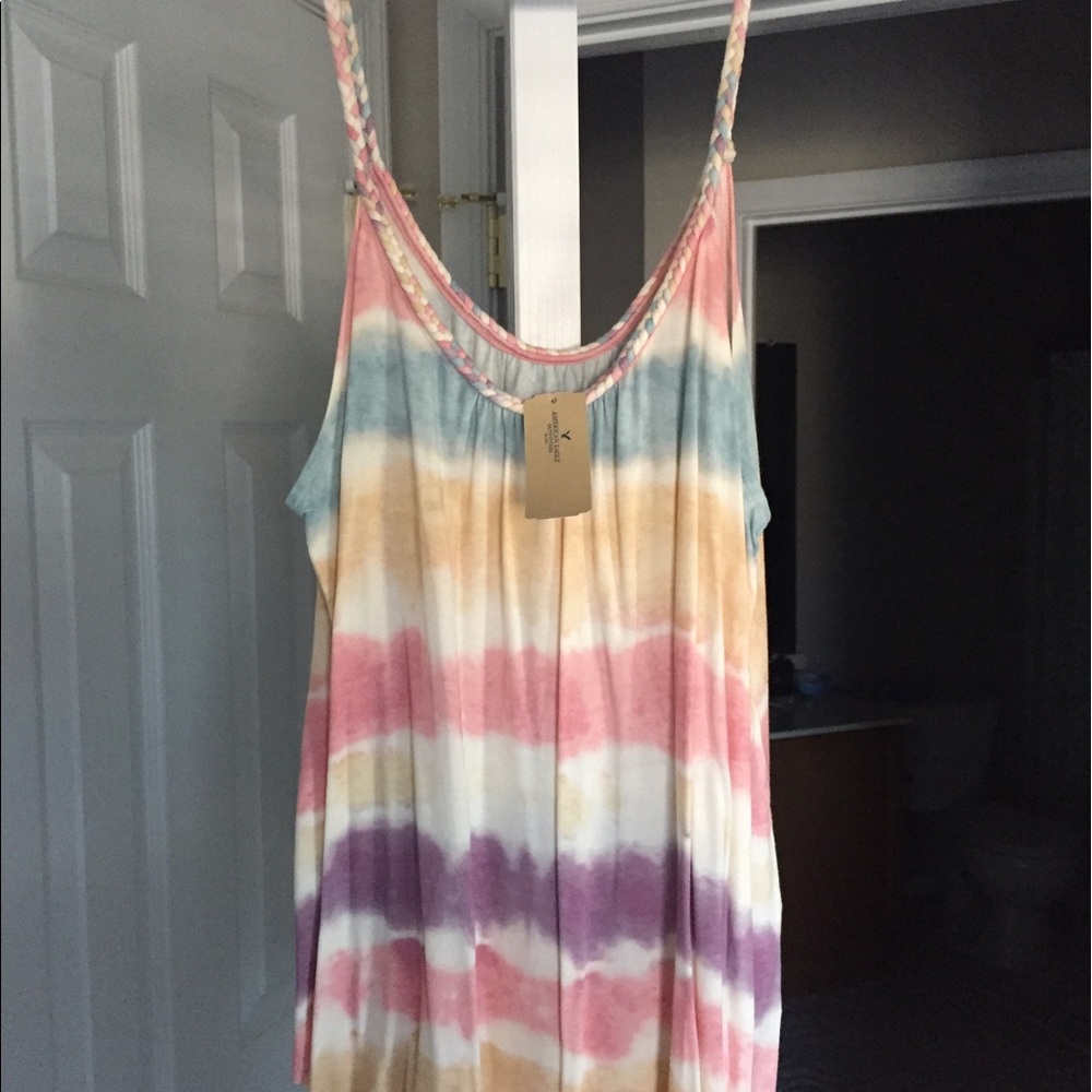 AE soft and sexy tye dye braided tank top