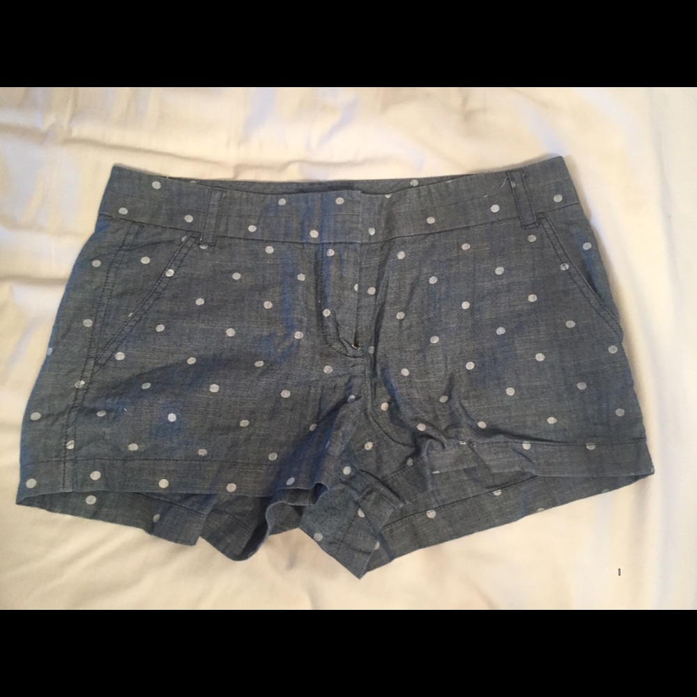 Polk-a-dot JCrew Chino Shorts
