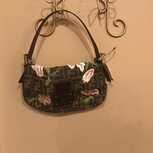 NWT Fendi with embroidered flowers