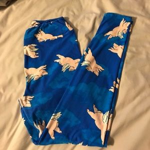 Lularoe "When Pigs Fly" Leggings