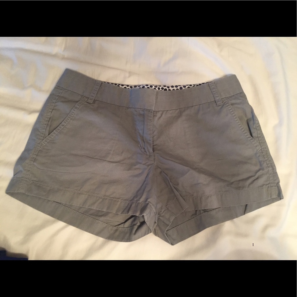 Dark Grey JCrew Chino Shorts