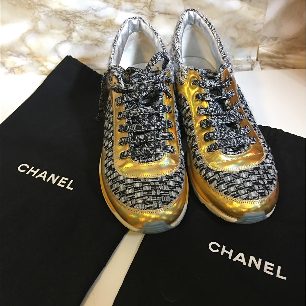 Chanel tweet sneakers