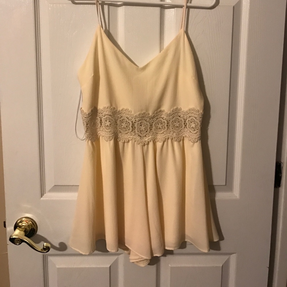 Cream Romper