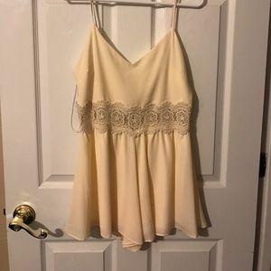 Cream Romper