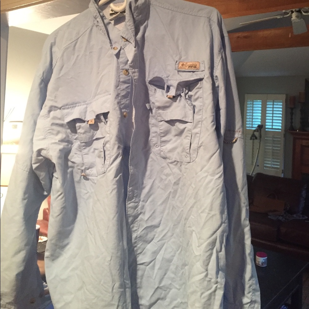 Blue PFG Button up