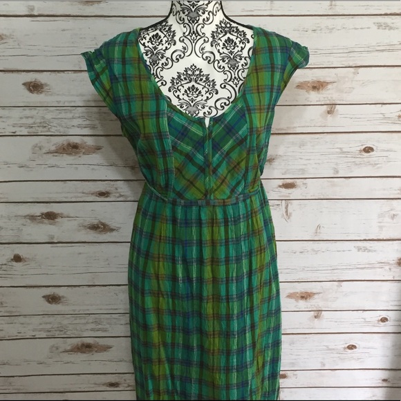 Eddie Bauer Dresses & Skirts - Eddie Bauer Green Plaid Dress