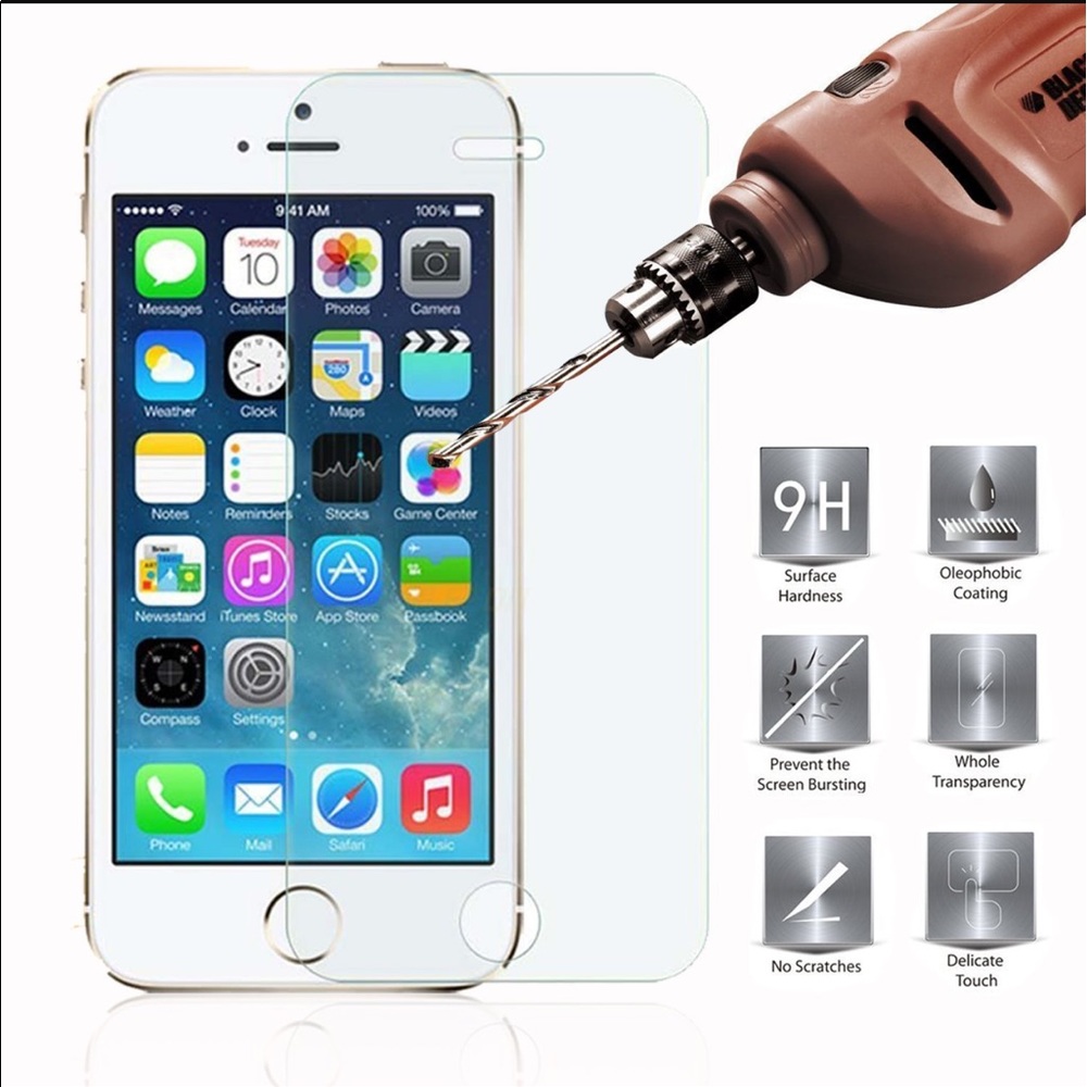 IPHONE 5, 5S, 5C SCREEN PROTECTOR GLASS 3 PIECE
