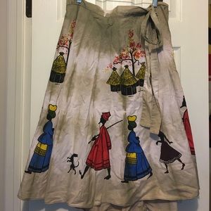 Authentic Zimbabwe Knee Length Circle Skirt
