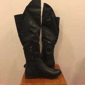 Chinese Laundry knee high black boots