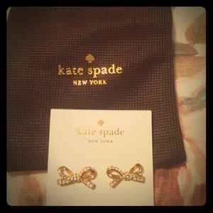 Kate Spade Bow Earrings Gold