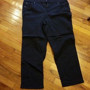 Black stretch classic denim jeans