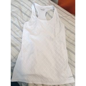 White workout tank