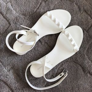 Banana Republic Plastic White Sandals