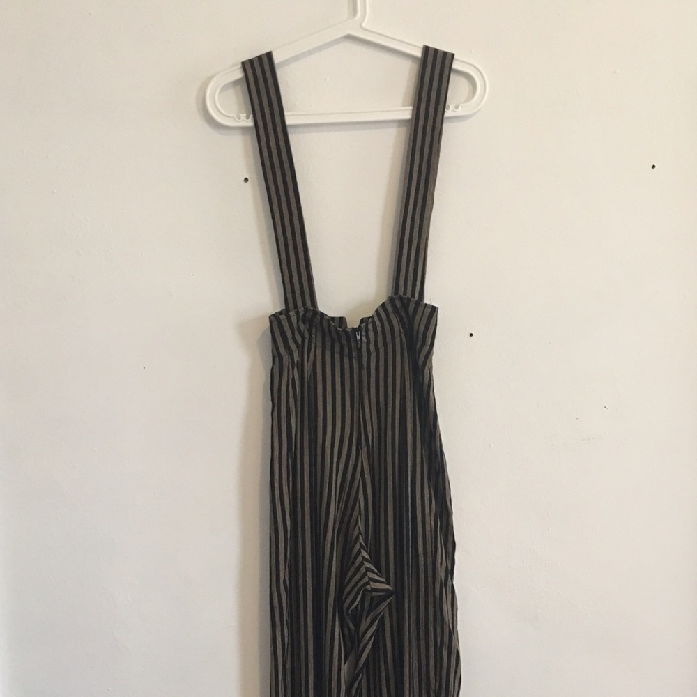 Vintage 80's High Waist Suspender Pants