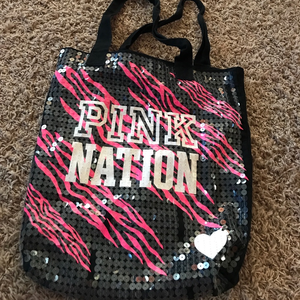 Pink tote bag! Barely used!