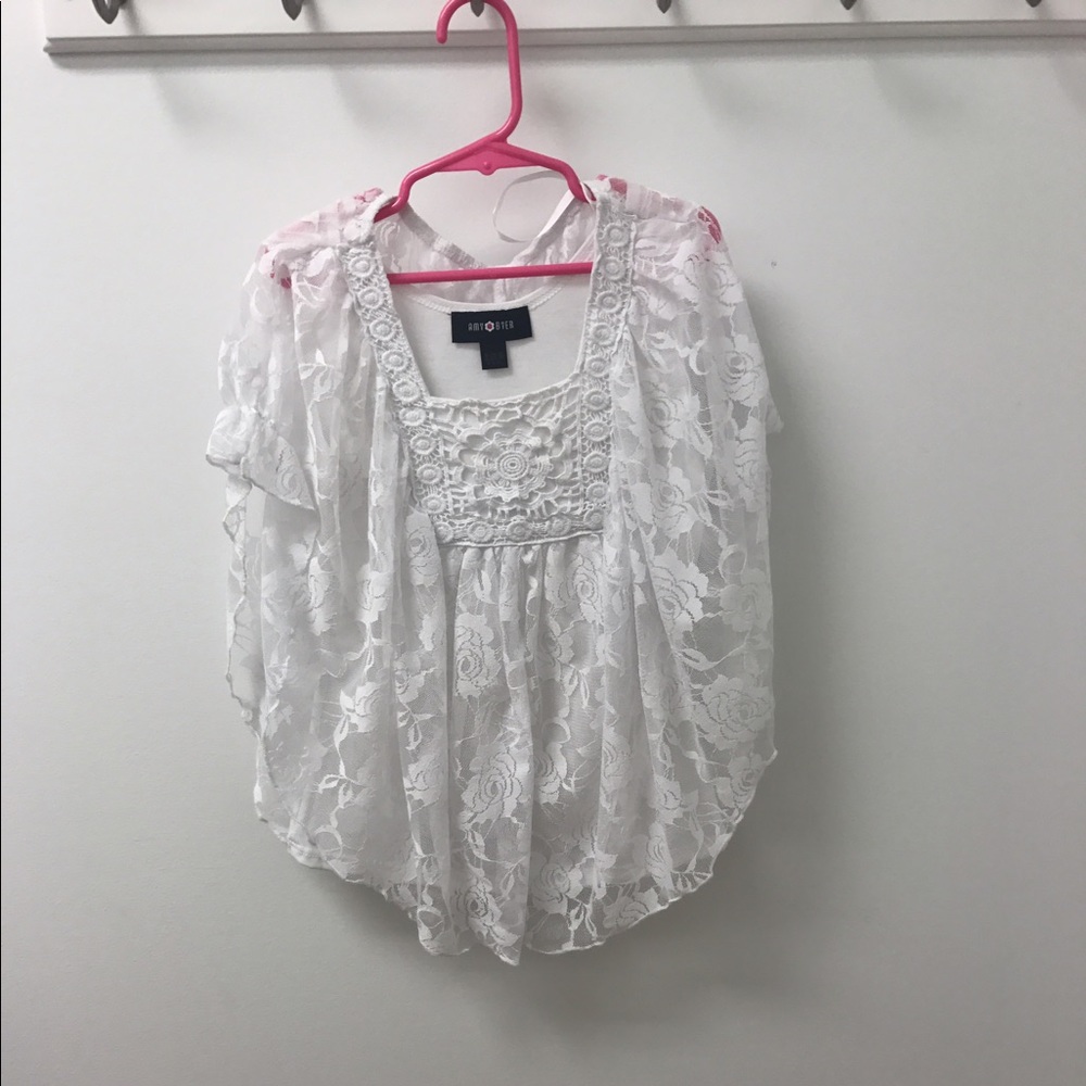 White Amy Byer shirt