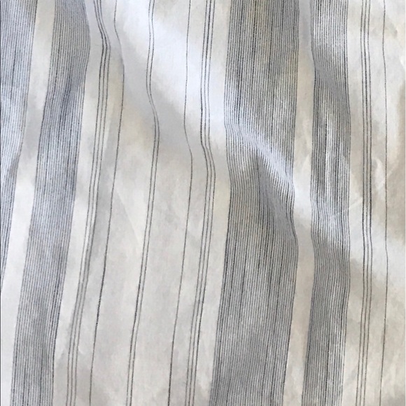 Stripped long button down Blouse - Picture 3 of 4