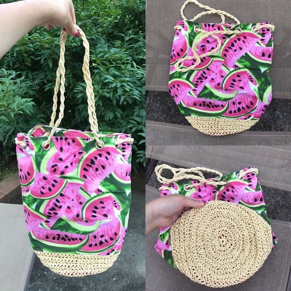 Handbags - 🍉 ONLY ONE🍉 Adorable beach bucket bag