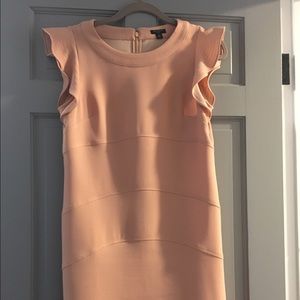 Ann Taylor nude/cream/peach dress - size 4P