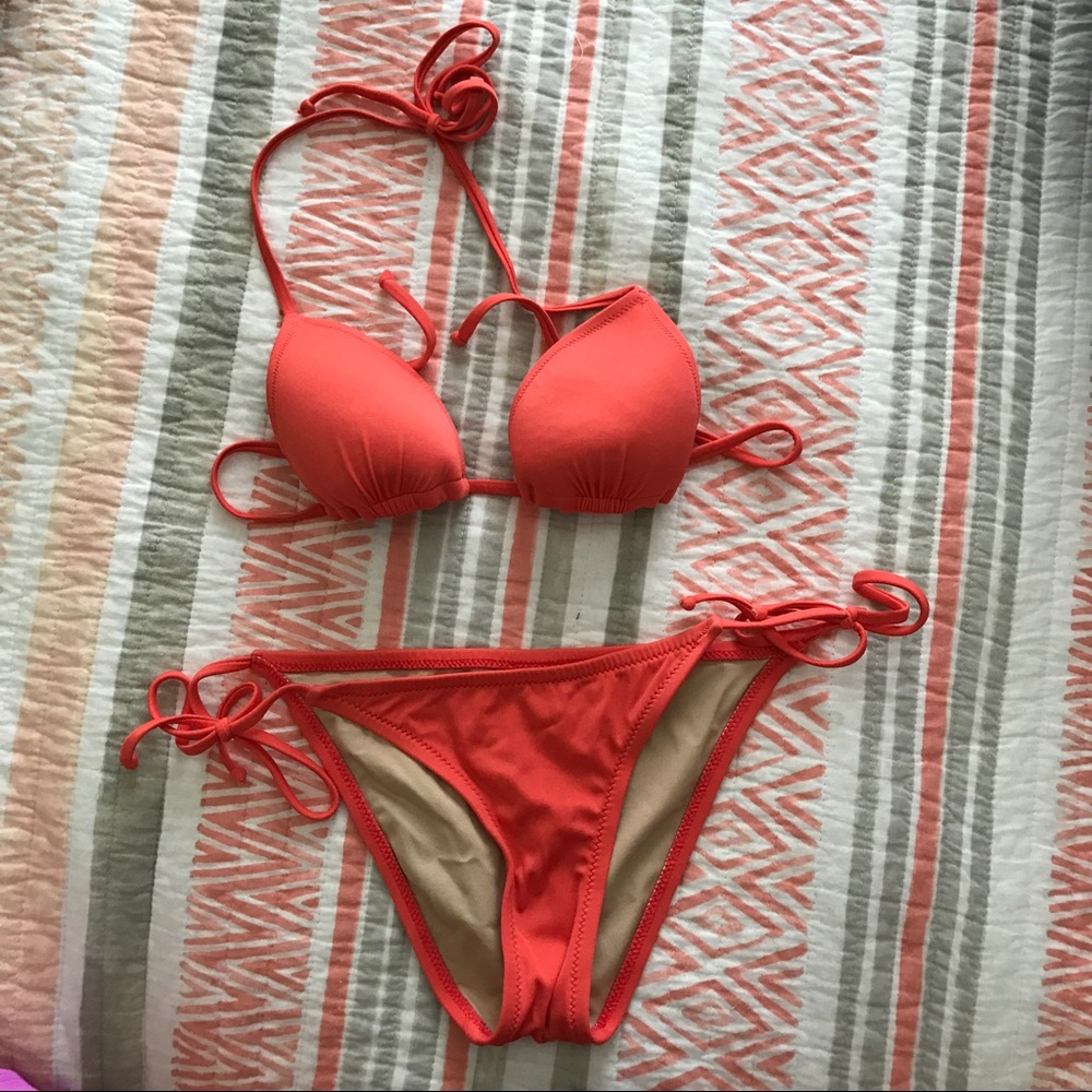 J Crew Bikini Coral