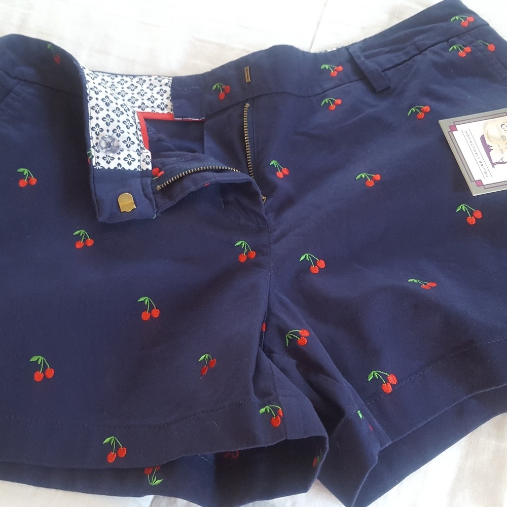 Cherry navy shorts