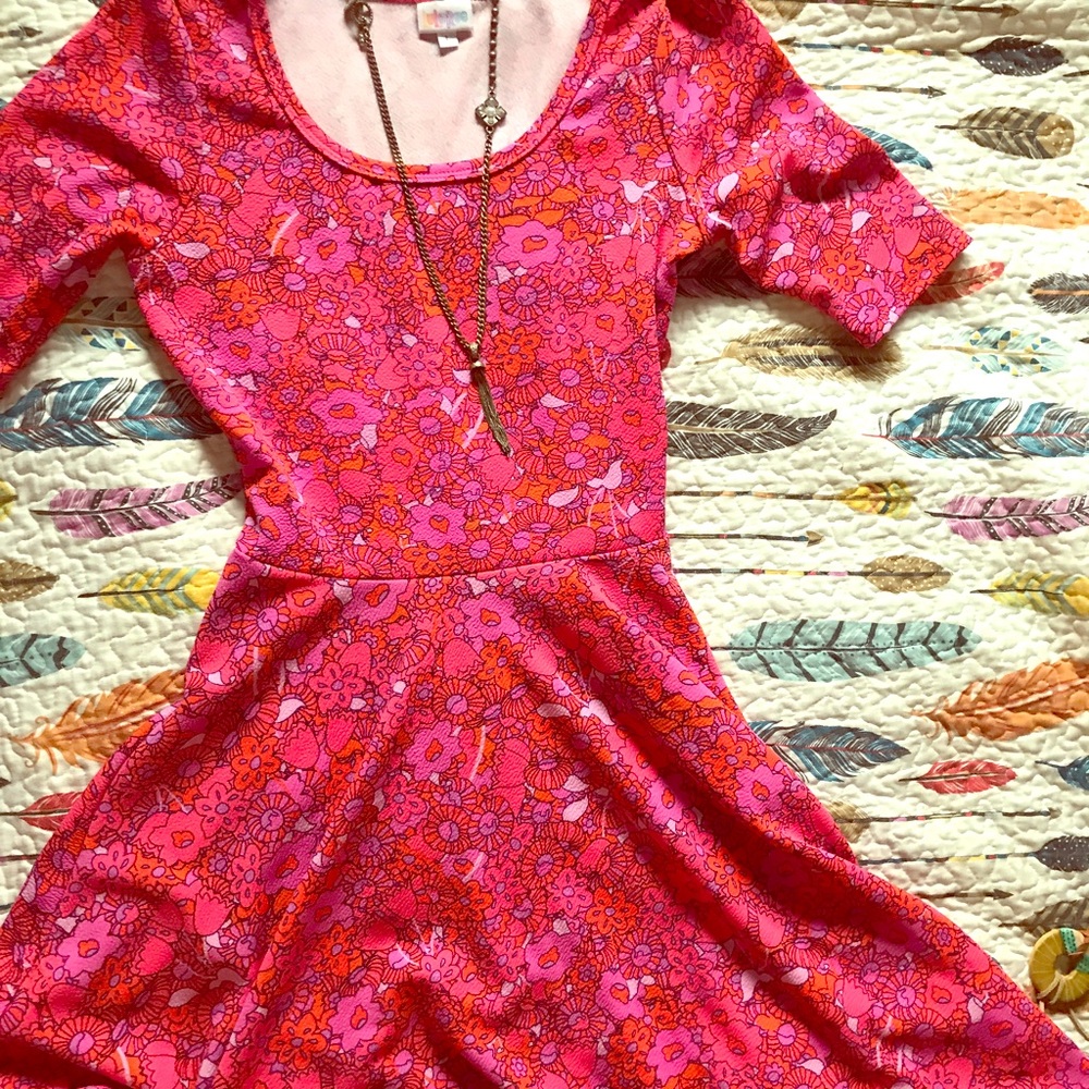 Beautiful pink floral Nicole Dress