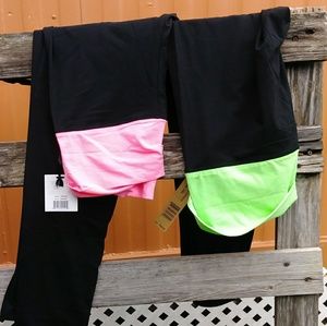2 plus size yoga pants sz: 3xl