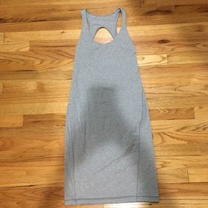 Lululemon Grey Striped Midi Dress