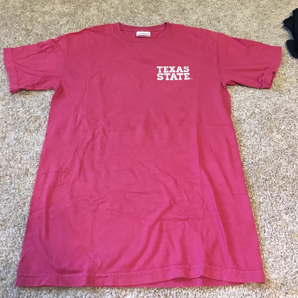 red TXST t shirt